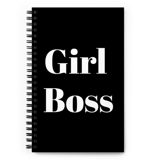 Girl Boss Spiral notebook